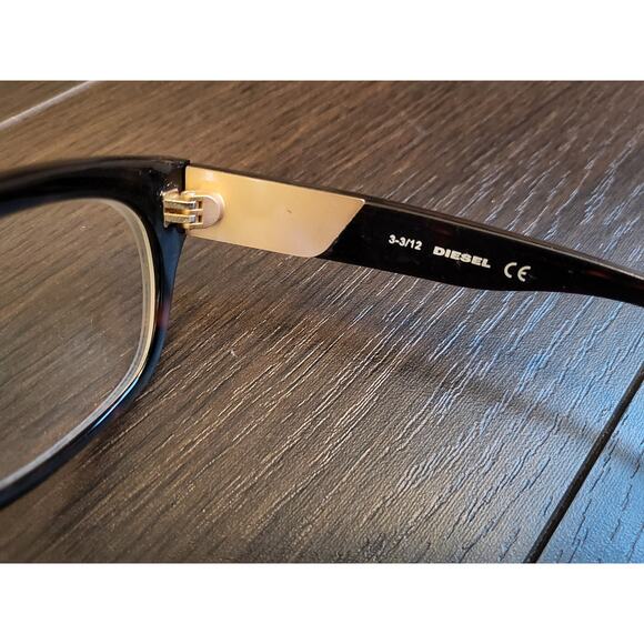 DIESEL Black Gold Eye Glasses Good 49-21-145 DL5035 - Picture 7 of 12